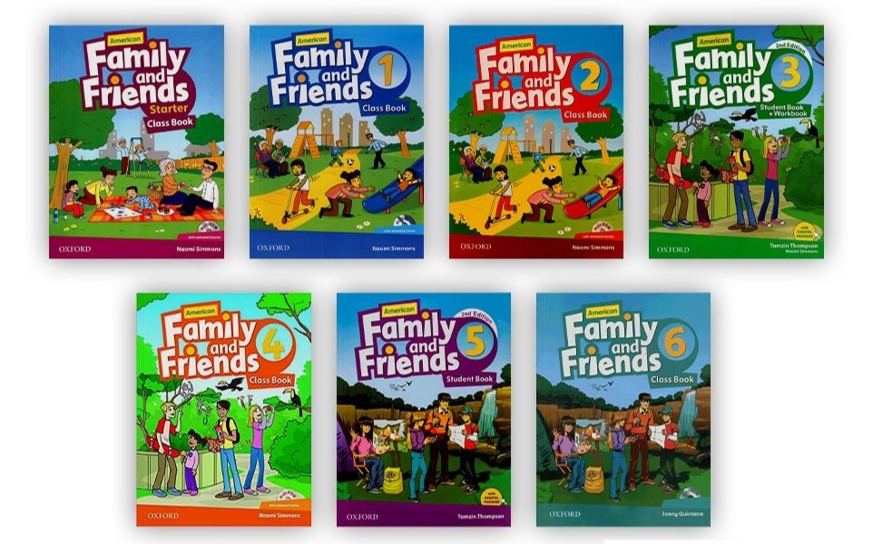 مجموعه کتاب family and Friends بهترین پکیج آموزش زبان انگلیسی کودکان