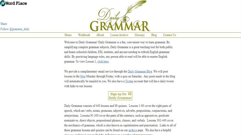 وبسایت Daily Grammer