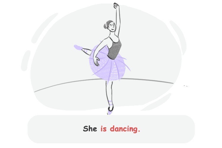 am/is/are + فعل با ing