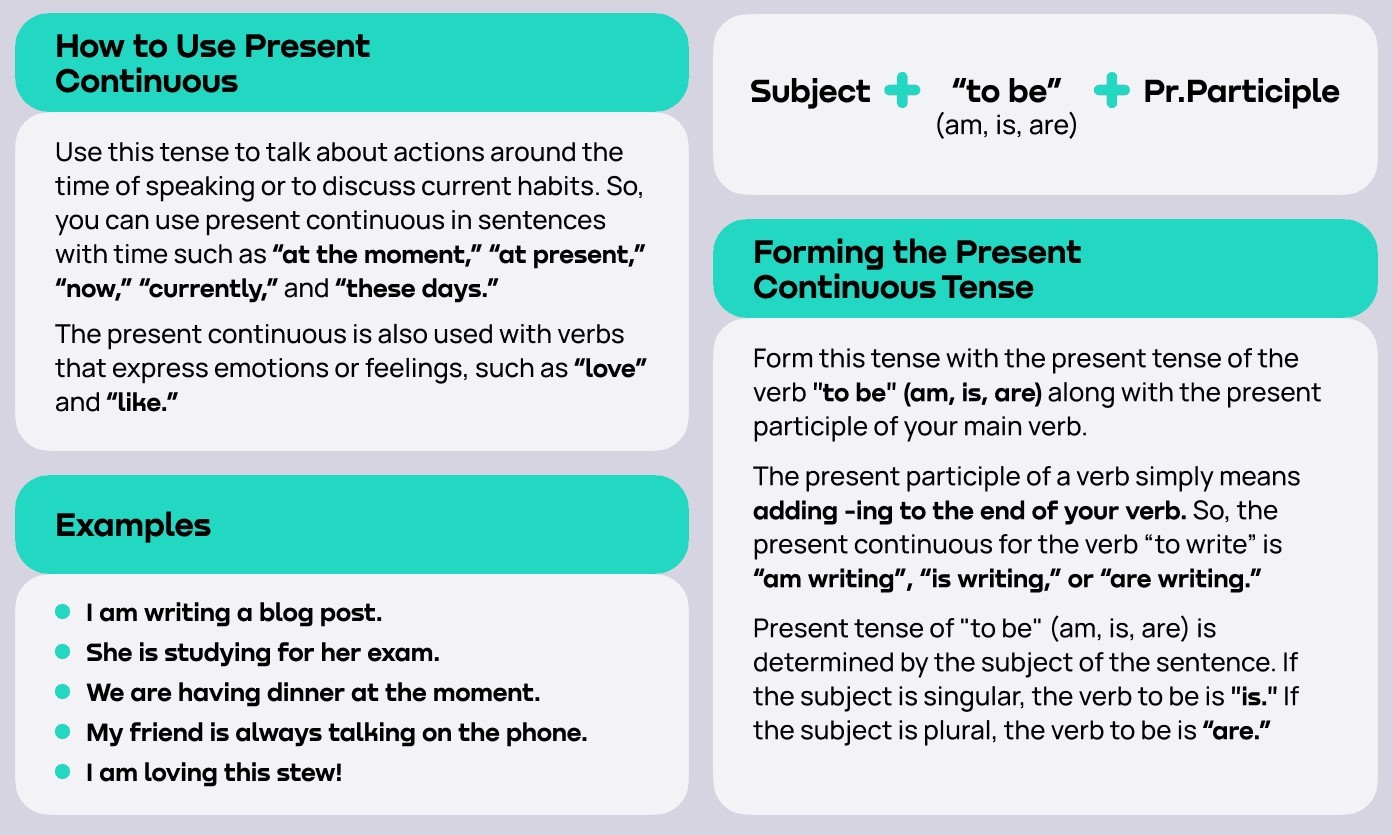 ساختار حال استمراری