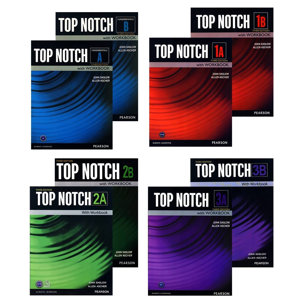 کتابهای تاپ ناچ (Top Notch) از جمله منابع برجسته و محبوب برای یادگیری زبان انگلیسی هستند که توسط انتشارات معتبر پیرسون لانگمن منتشر شدهاند.
