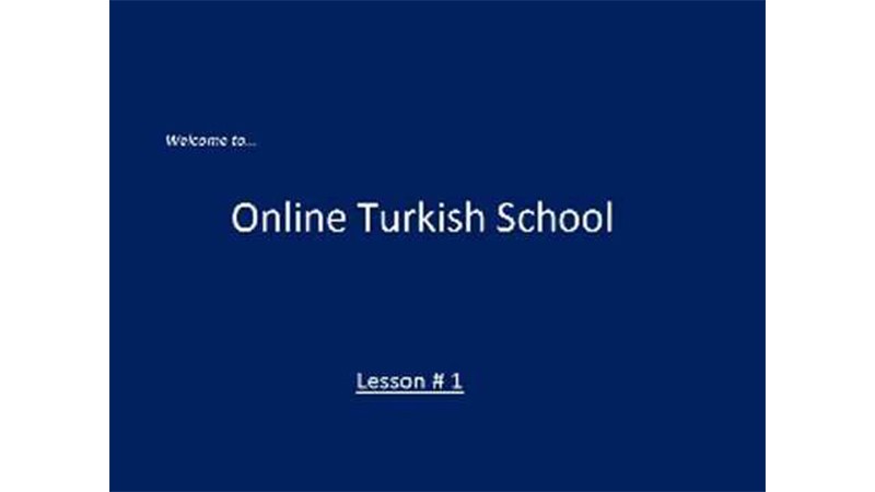 Online Turkish Lessons