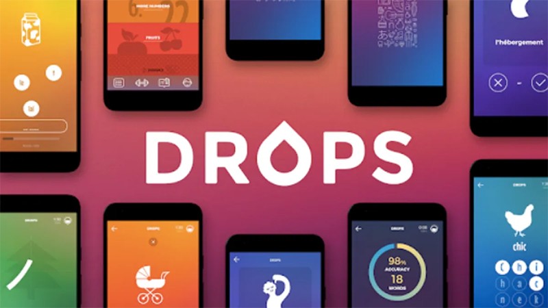 اپلیکیشن Drops برای تقویت زبان انگلیسی
