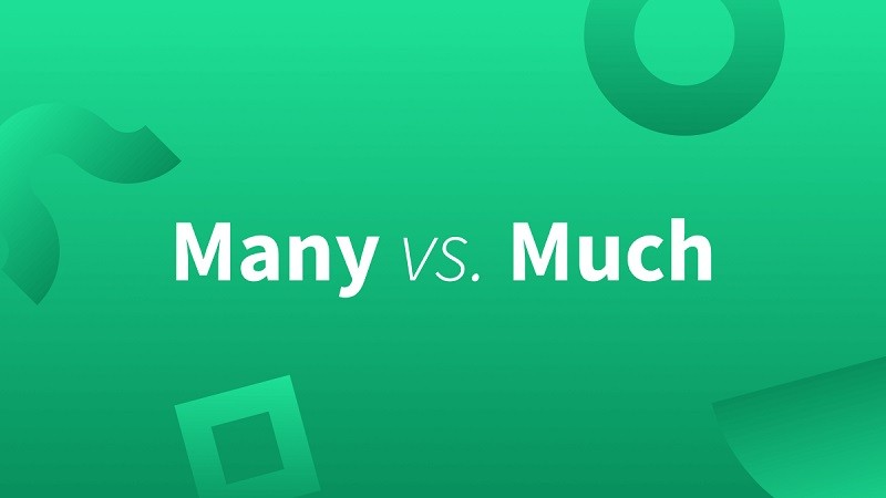 عکس نوشته many در مقابل much