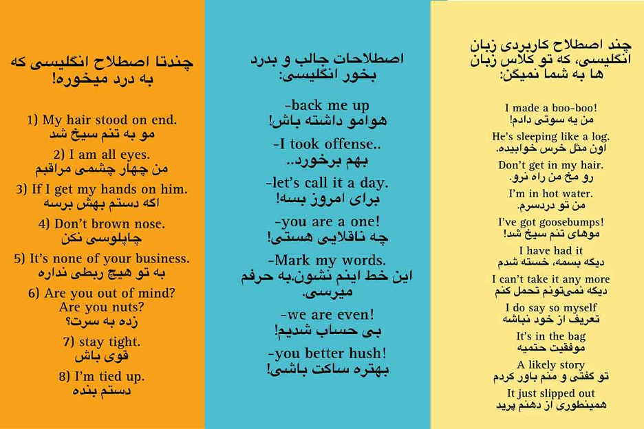 پرکاربردترین اصطلاحات انگلیسی برای یادگیری سریعتر