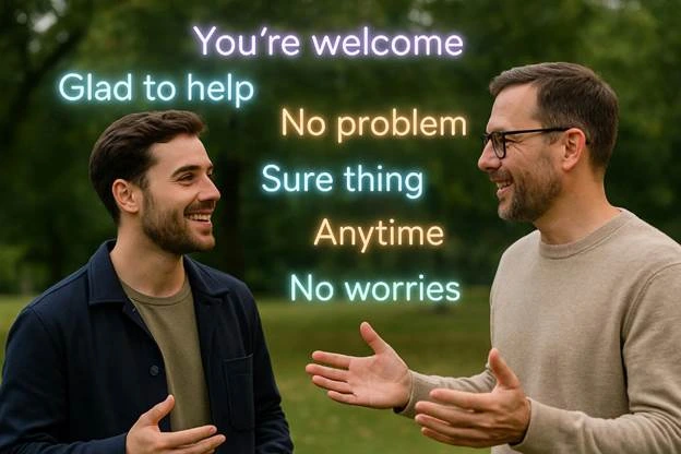 معنی "خواهش میکنم" به انگلیسی چیست