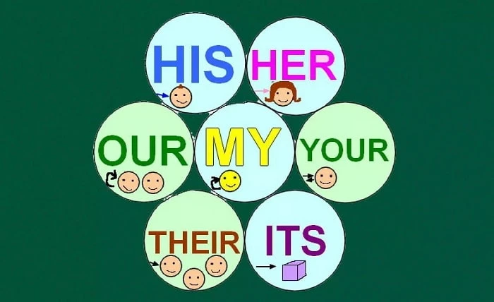 کاربرد صفات ملکی در انگلیسی