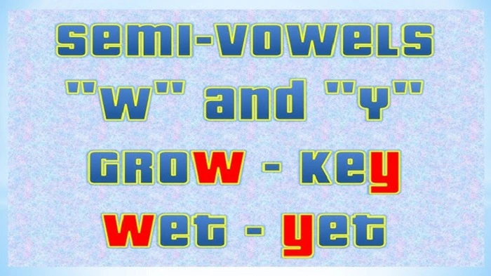 چه زمانی y و w حرف صدادار محسوب می‌شوند؟