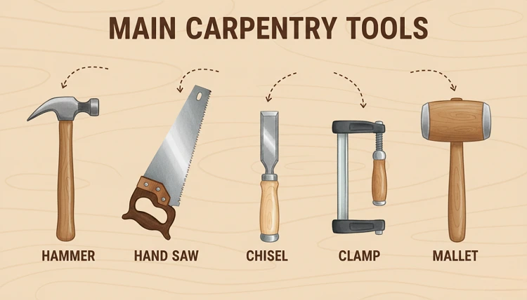 ابزار نجاری به انگلیسی