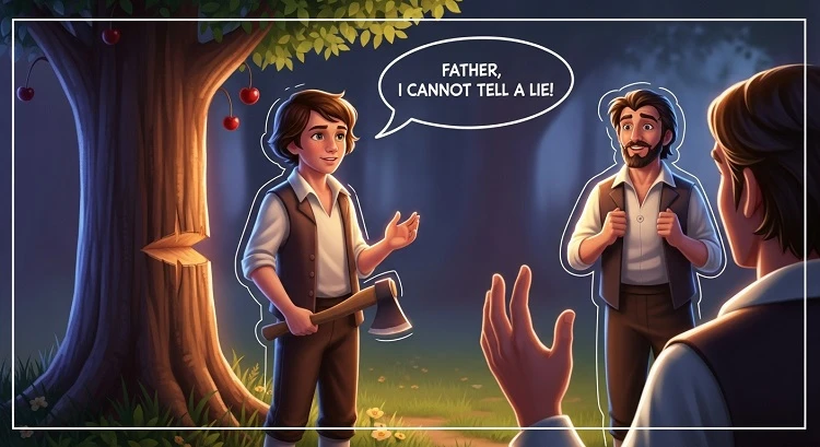 جورج واشنگتون و درخت گیلاس – George Washington and the Cherry Tree