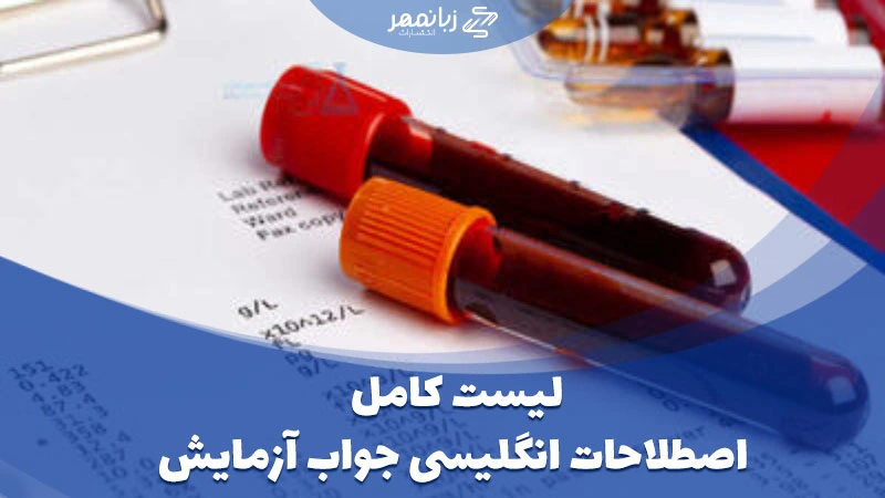 لیست کامل اصطلاحات انگلیسی جواب آزمایش