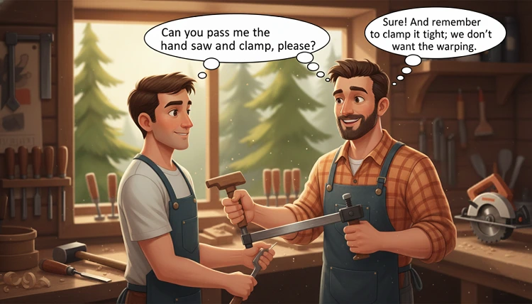 جملات کاربردی نجاری به انگلیسی