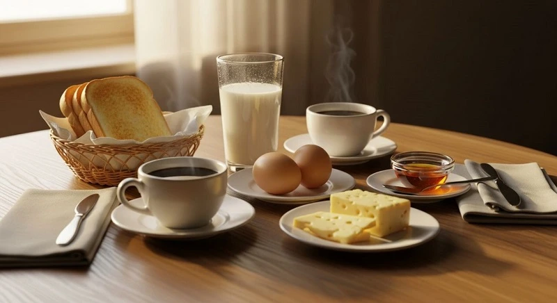 صبحانه در زبان فرانسوی (نوشیدنی و...)