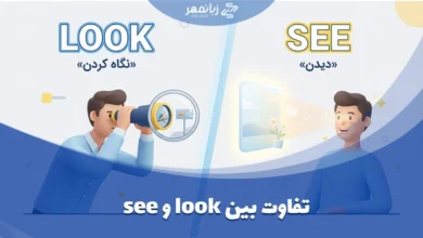 تفاوت look و see