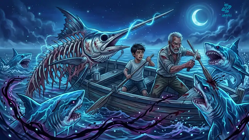 خلاصه کتاب The Old Man and the Sea انگلیسی بخش سوم