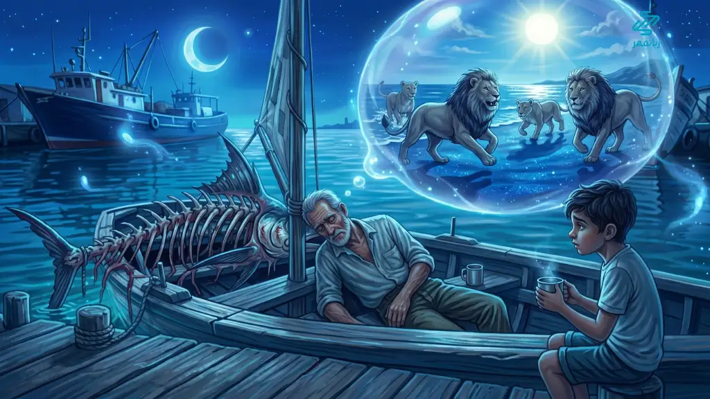 خلاصه کتاب The Old Man and the Sea انگلیسی بخش آخر