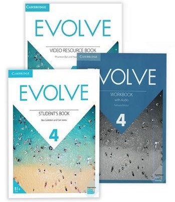کتاب های Evolve شامل کتاب دانش آموز، کتاب تمرین و ویدیو
