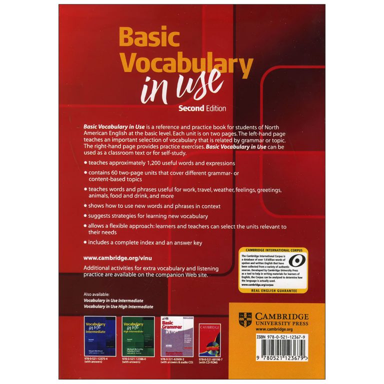 Basic Vocabulary in Use Second Edition