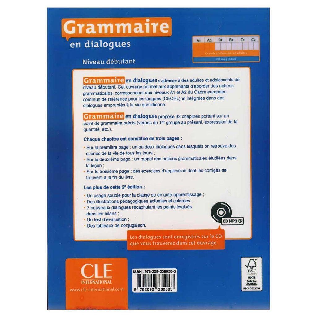 خرید کتاب Grammaire en dialogues Niveau Debutant A1 A2 تا 50% تخفیف ...