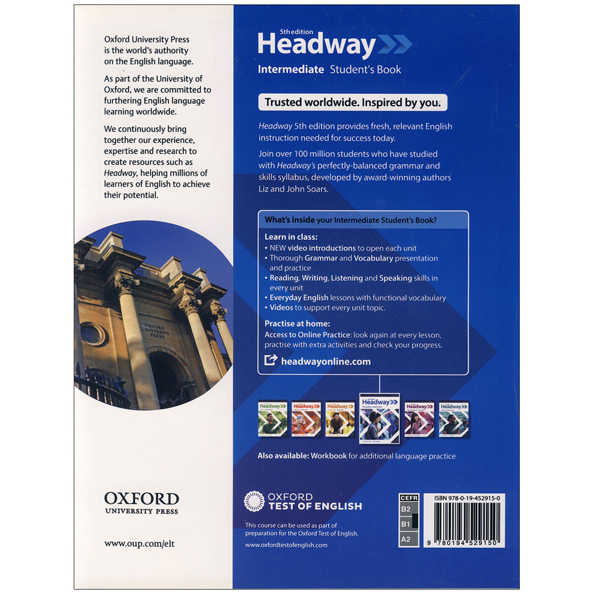 New headway 5th edition. Headway Intermediate 5th Edition. Oxford 5th Edition Headway. Test Headway Intermediate 5th Edition.