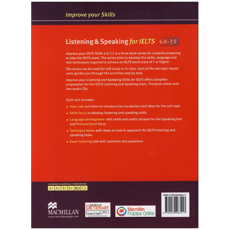 Improve Your Skills Listening and Speaking for IELTS 6 – 7.5